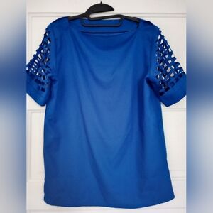 Cobalt blue s/s pullover top